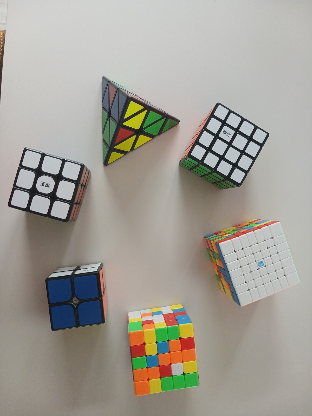 Rubik's kubussen set (6 stuks), Ophalen of Verzenden, Zo goed als nieuw