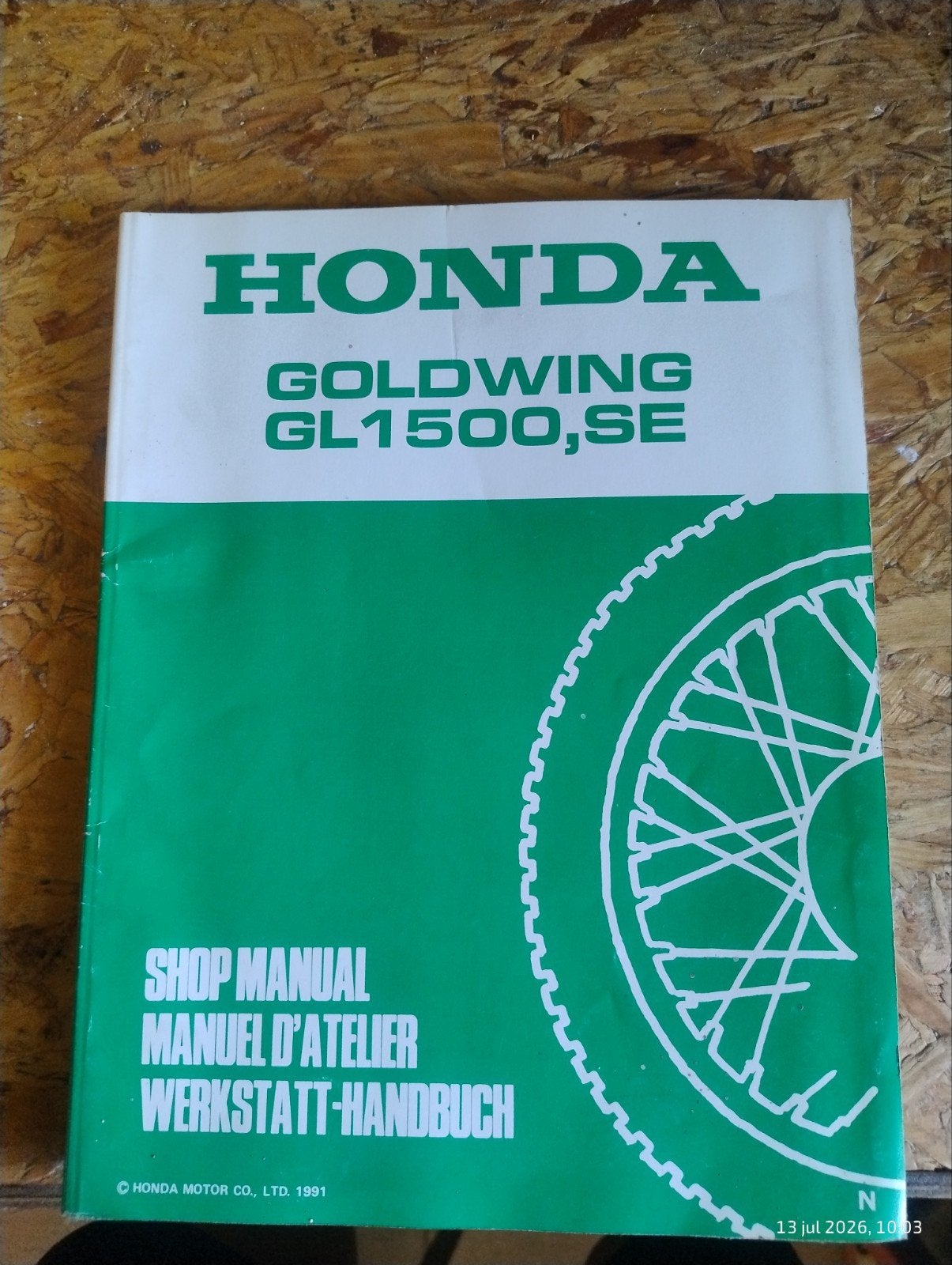 Honda Goldwing GL1500/SE Werkplaatshandboek, Motoren, Handleidingen en Instructieboekjes, Honda, Verzenden