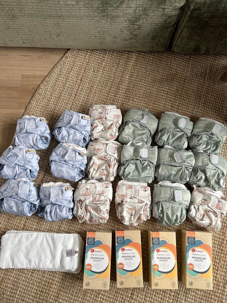Wasbare luiers set, Ophalen of Verzenden, Zo goed als nieuw