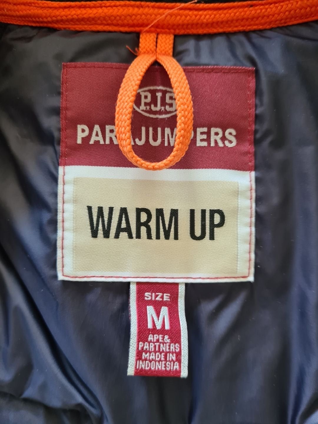 Parajumpers Warm Up Jas Maat M, Kleding | Heren, Jassen | Zomer, Ophalen of Verzenden, Zo goed als nieuw, Maat 48/50 (M), Blauw