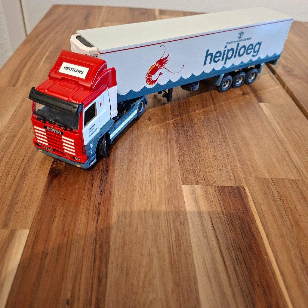 Scania Heitrans Heiploegh Holland  model Div SCANIA & TR., Hobby en Vrije tijd, Verzenden, Gebruikt, Bus of Vrachtwagen, Tekno