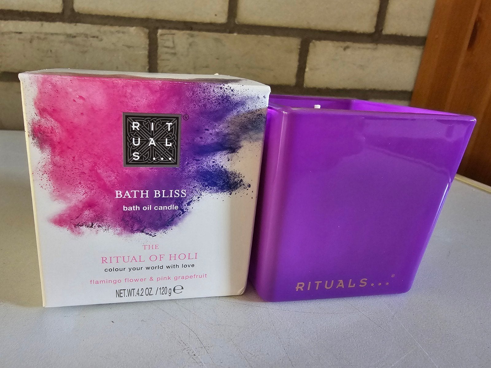 Rituals The Ritual of Holi Bath Bliss badolie kaars, Paars, Ophalen of Verzenden, Rituals, Kaars