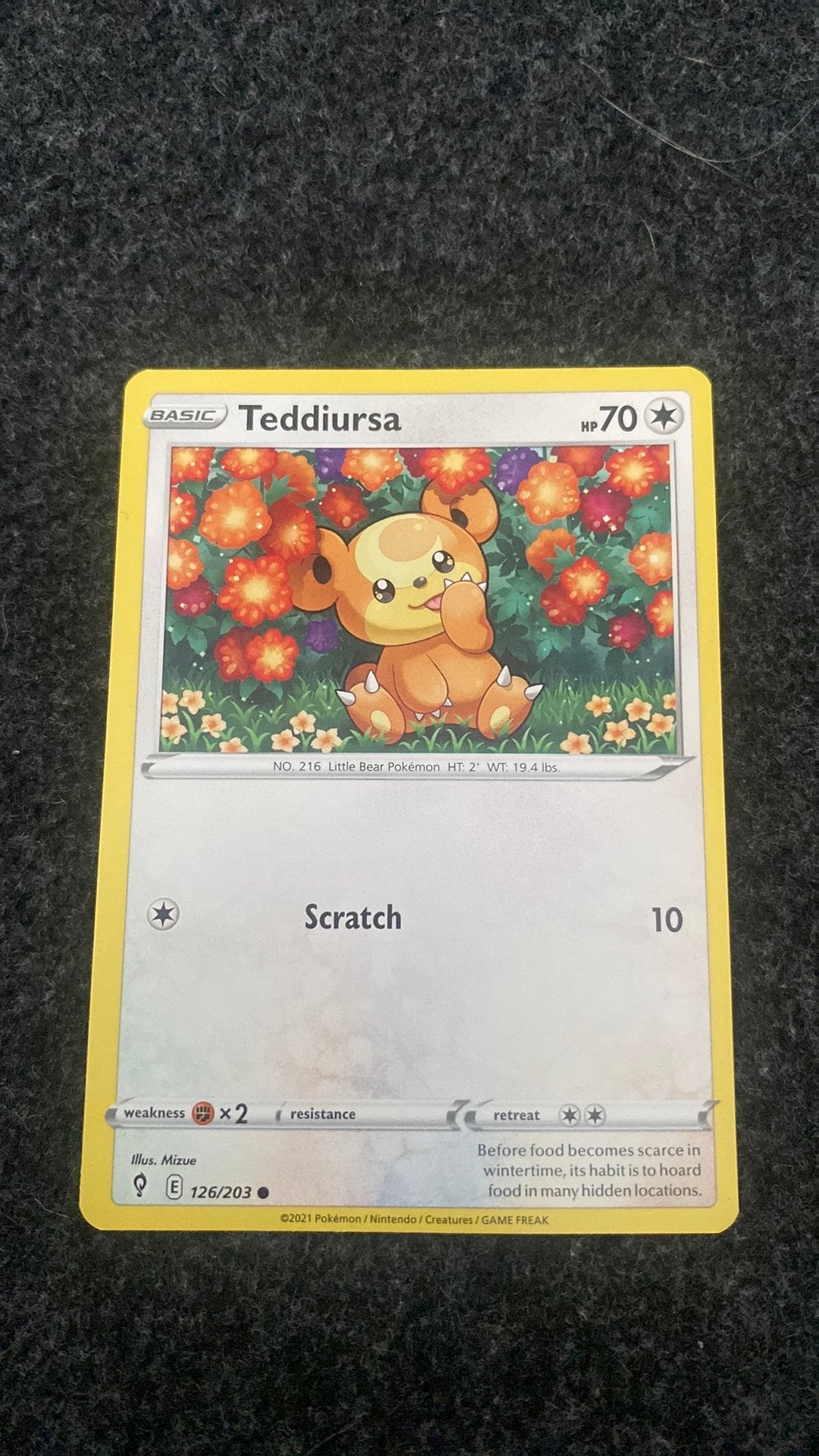Evolving skies Teddiursa common - 126/203, Ophalen of Verzenden, Zo goed als nieuw