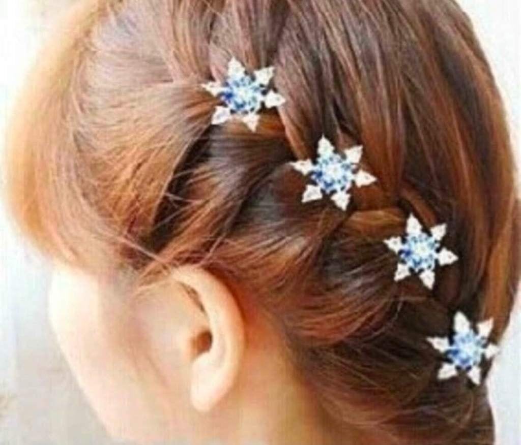 Sneeuwvlok Frozen Haarcurlies / Haarspiraal, Ophalen of Verzenden, Glitter, Nieuw, Haarspeld