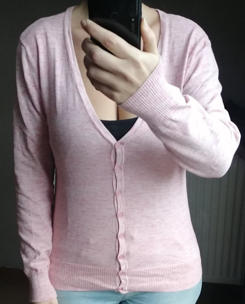 Trui Roze The Sting Vest Knopen, The Sting, Verzenden, Maat 46/48 (XL) of groter, Zo goed als nieuw