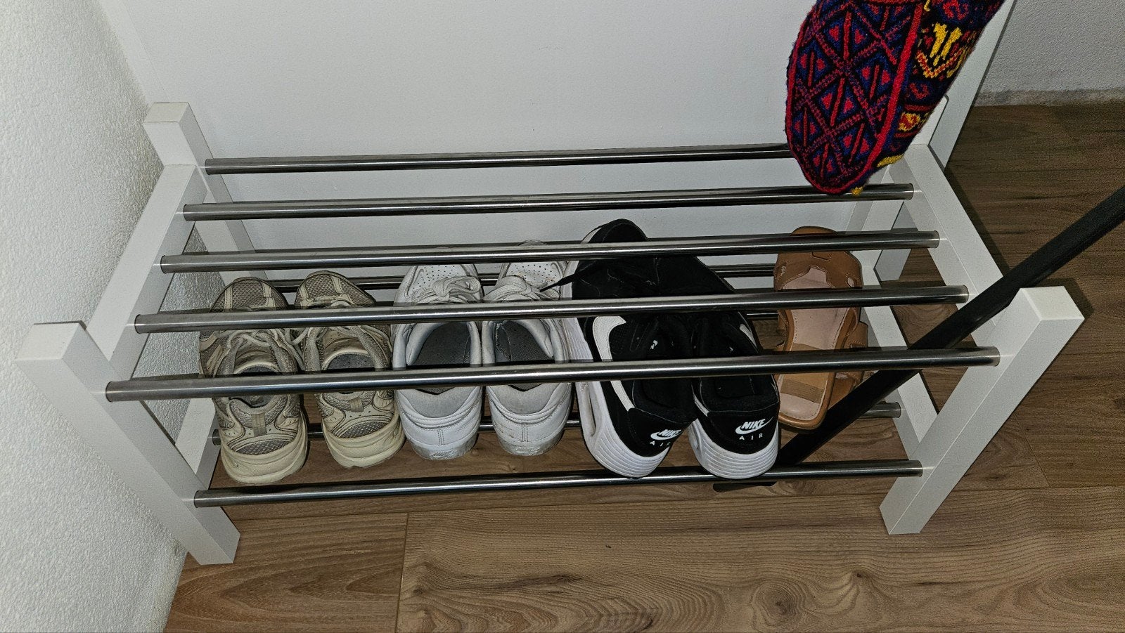 Schoenenrek met 2 niveaus, Huis en Inrichting, Kasten | Schoenenrekken, Ophalen, Gebruikt