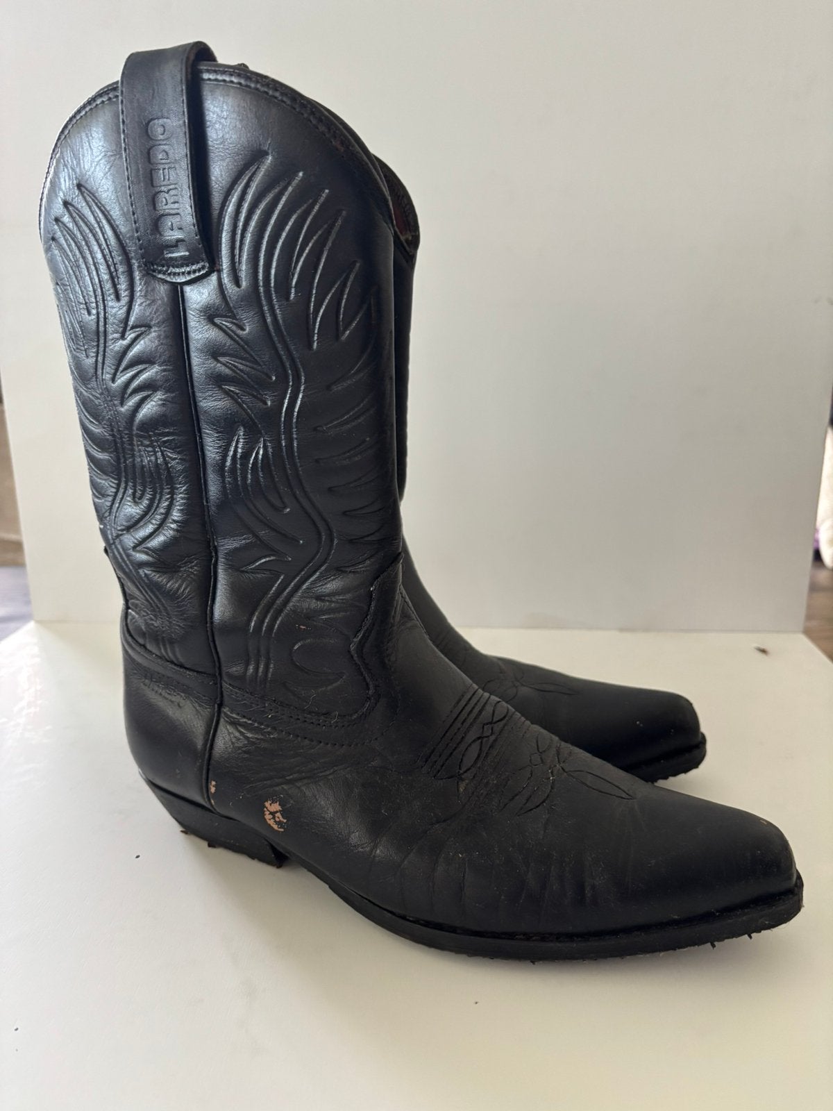 Cowboy schoen leer maat 43, Ophalen of Verzenden, Zo goed als nieuw, Zwart, Boots