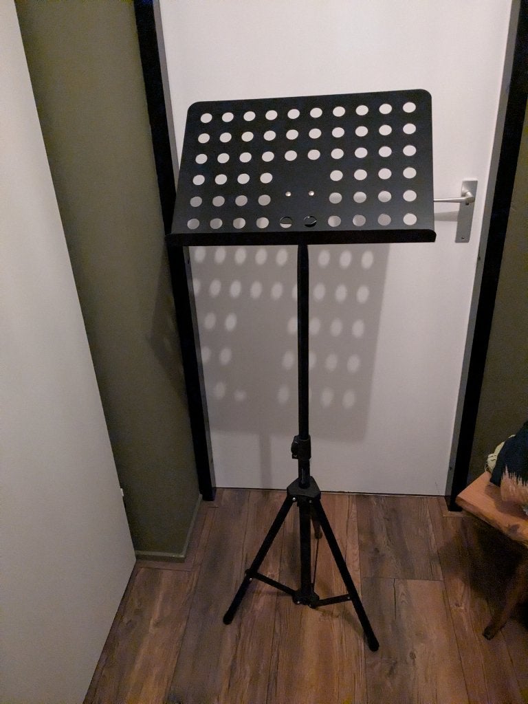 Muziekstandaard, Muziek en Instrumenten, Ophalen, Zo goed als nieuw, Muziekstandaard