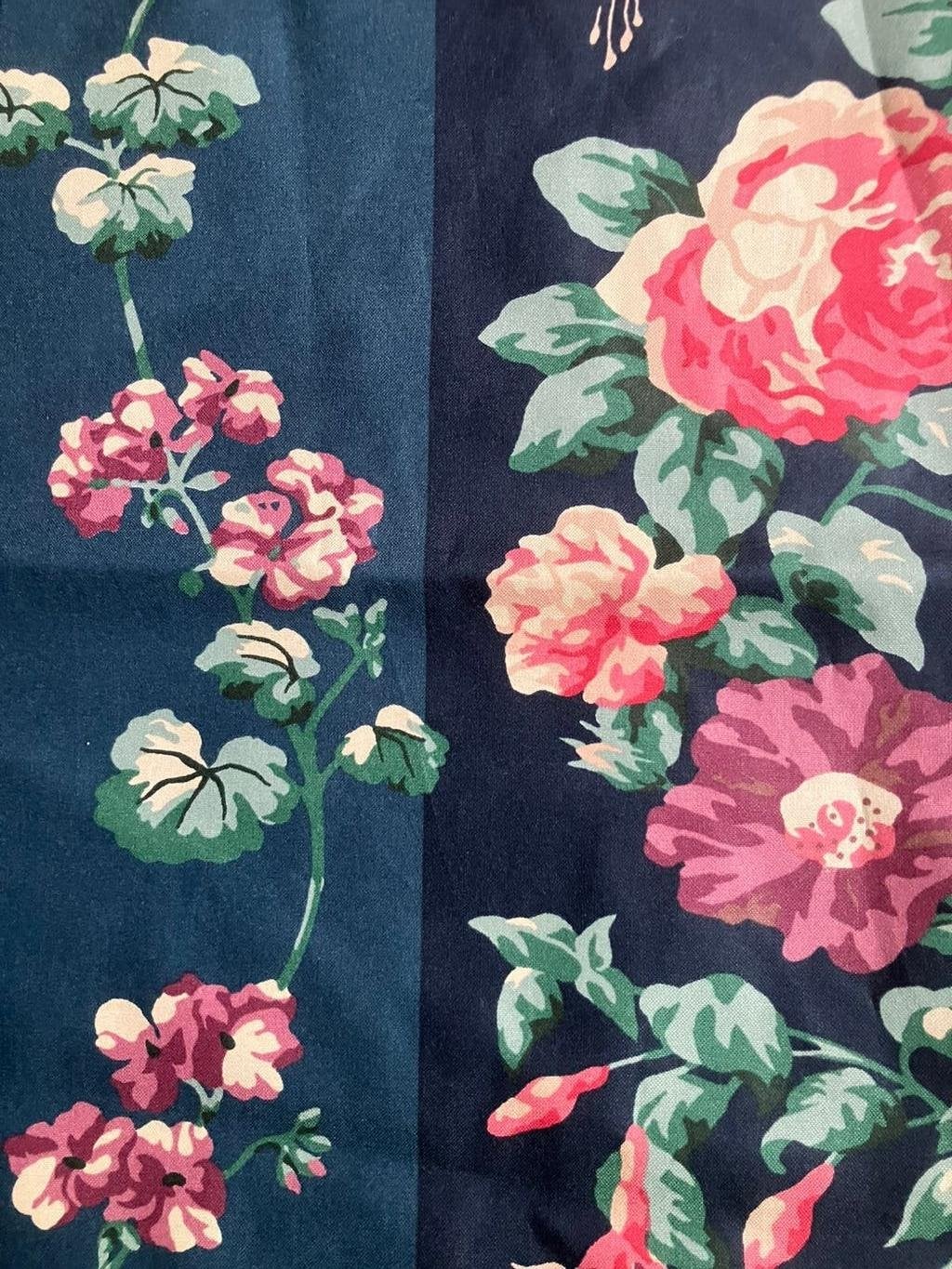 Vintage Laua Ashley gordijnen, Overgordijn, 225 cm, Ophalen of Verzenden, Zo goed als nieuw