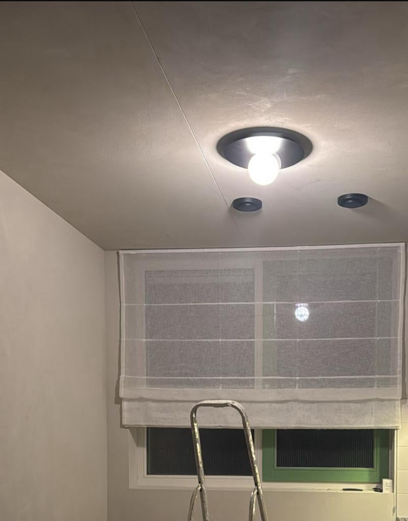 Vouwgordijn Lichtdoorlatend linnen Structuur Wit 180x180cm, Ophalen, Wit, 50 tot 100 cm, Zo goed als nieuw