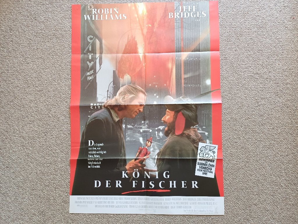 THE   FISHER   KING     filmposter., Rechthoekig Staand, Verzenden, Zo goed als nieuw, A1 t/m A3