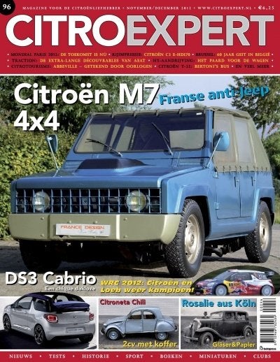 CitroExpert 96 Heuliez M7 4x4, DS3 Cabrio, 2CV Chili, TA 11, Ophalen of Verzenden, Nieuw, Citroën