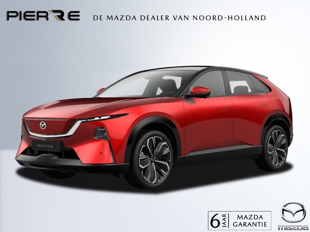 Mazda CX-6e Takumi 78 kWh NAVI | APPLE CARPLAY / ANDROID | P, Auto's, Mazda, Automaat, Achterwielaandrijving, Zwart, 6e