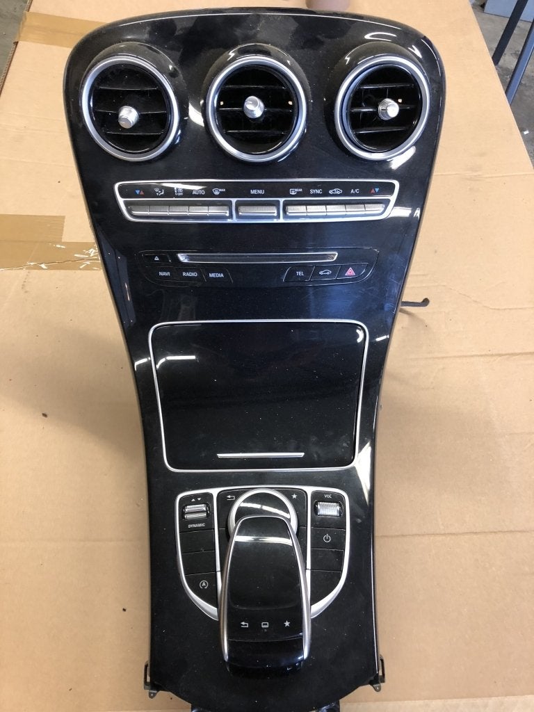Middenconsole W205 C Klasse Zwart Pianolak, Niet ingevuld, Gebruikt, Mercedes-Benz, Niet ingevuld