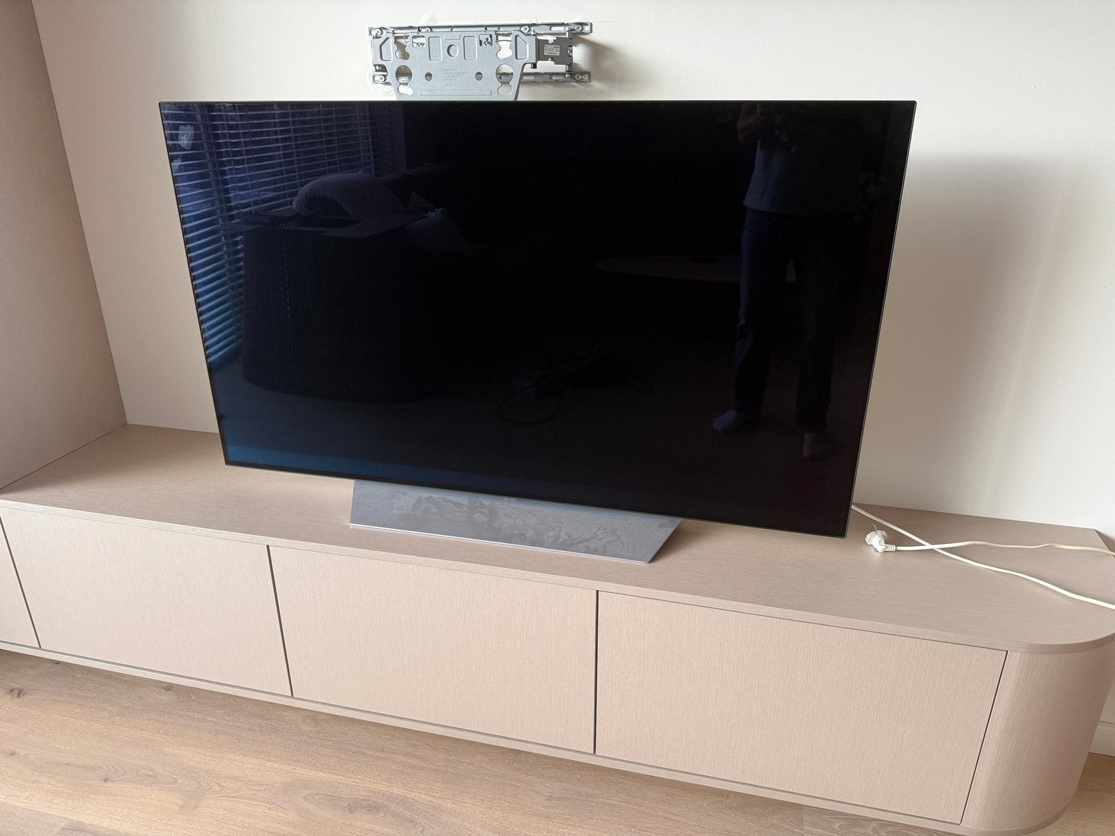 LG OLED55C7V Smart TV 55 inch met muurbeugel, Ophalen, OLED, Zo goed als nieuw, 100 cm of meer