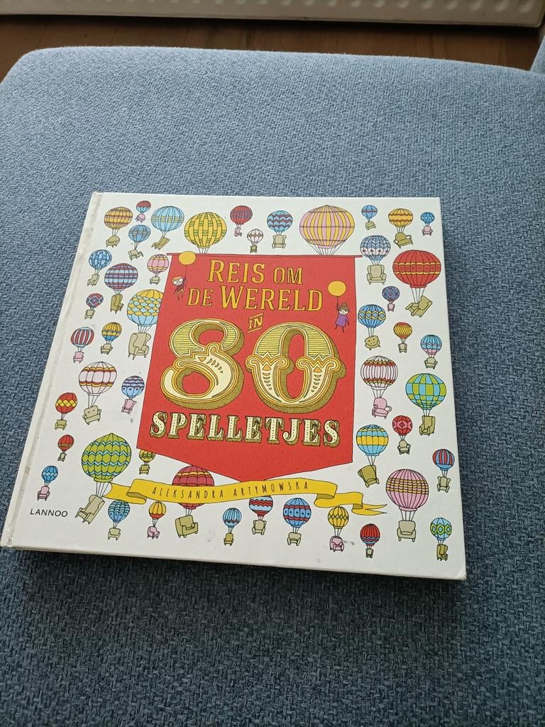Boek 'Reis om de wereld in 80 spelletjes', Ophalen, Zo goed als nieuw, Non-fictie