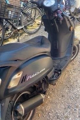 Sym Fiddle scooter - Zwart wok, Ophalen, Gebruikt, Maximaal 45 km/u, Benzine