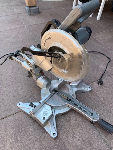MXPOWER Radiaal Verstekzaag 1700W, Doe-het-zelf en Verbouw, Ophalen, Gebruikt, MXPOWER, 70 mm of meer