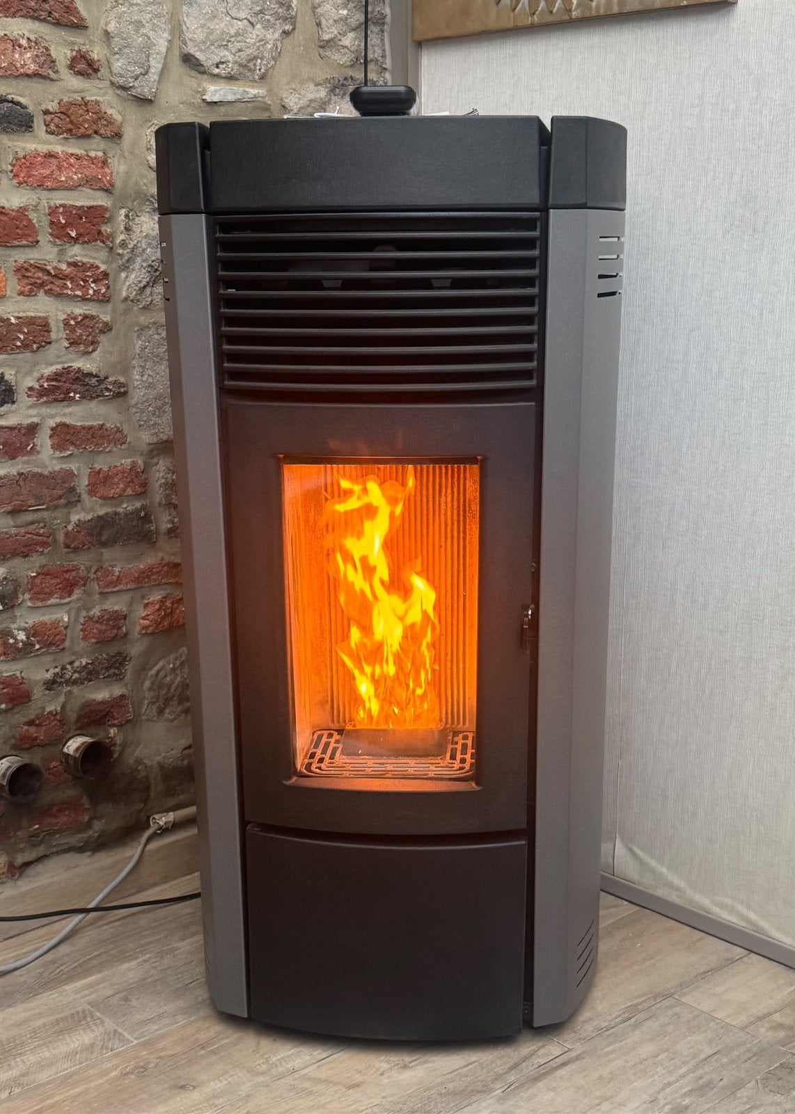 Pelletkachel MCZ Musa Comfort Air 12kW met afstandsbediening, Ophalen, Zo goed als nieuw, Hout, Houtkachel