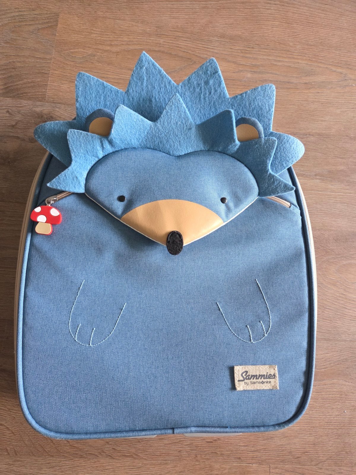 Samsonite Sammies Koffer Egel, Ophalen, Blauw, Minder dan 35 cm, Zo goed als nieuw