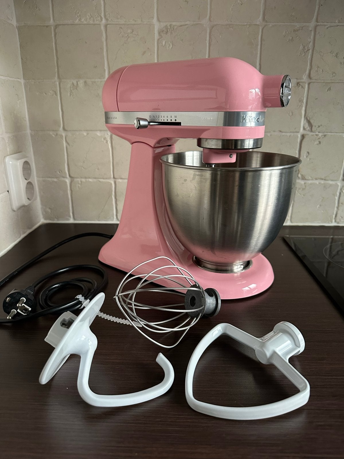 KitchenAid Mini Mixer - Roze (3.3L), Witgoed en Apparatuur, Ophalen, Zo goed als nieuw, Vaatwasserbestendig, 3 snelheden of meer