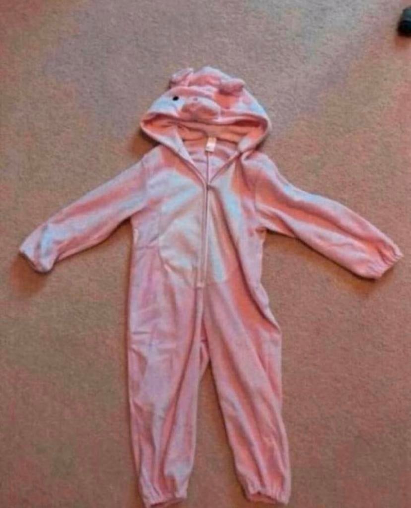 Onesie biggetje maat 98-104-110, Ophalen of Verzenden, Zo goed als nieuw, Jongen of Meisje