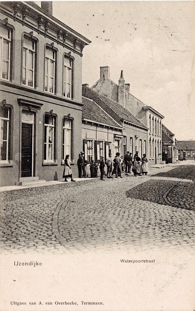 IJzendijke, Waterpoortstraat, Verzenden, Voor 1920, Gelopen, Zeeland