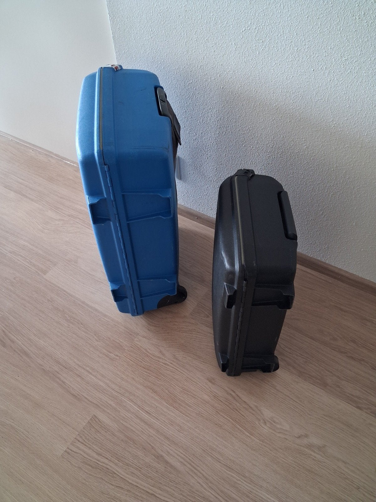Samsonite Oyster koffer set: 69 cm blauw en 55 cm zwart, Ophalen, Gebruikt, 20 tot 30 cm, Blauw