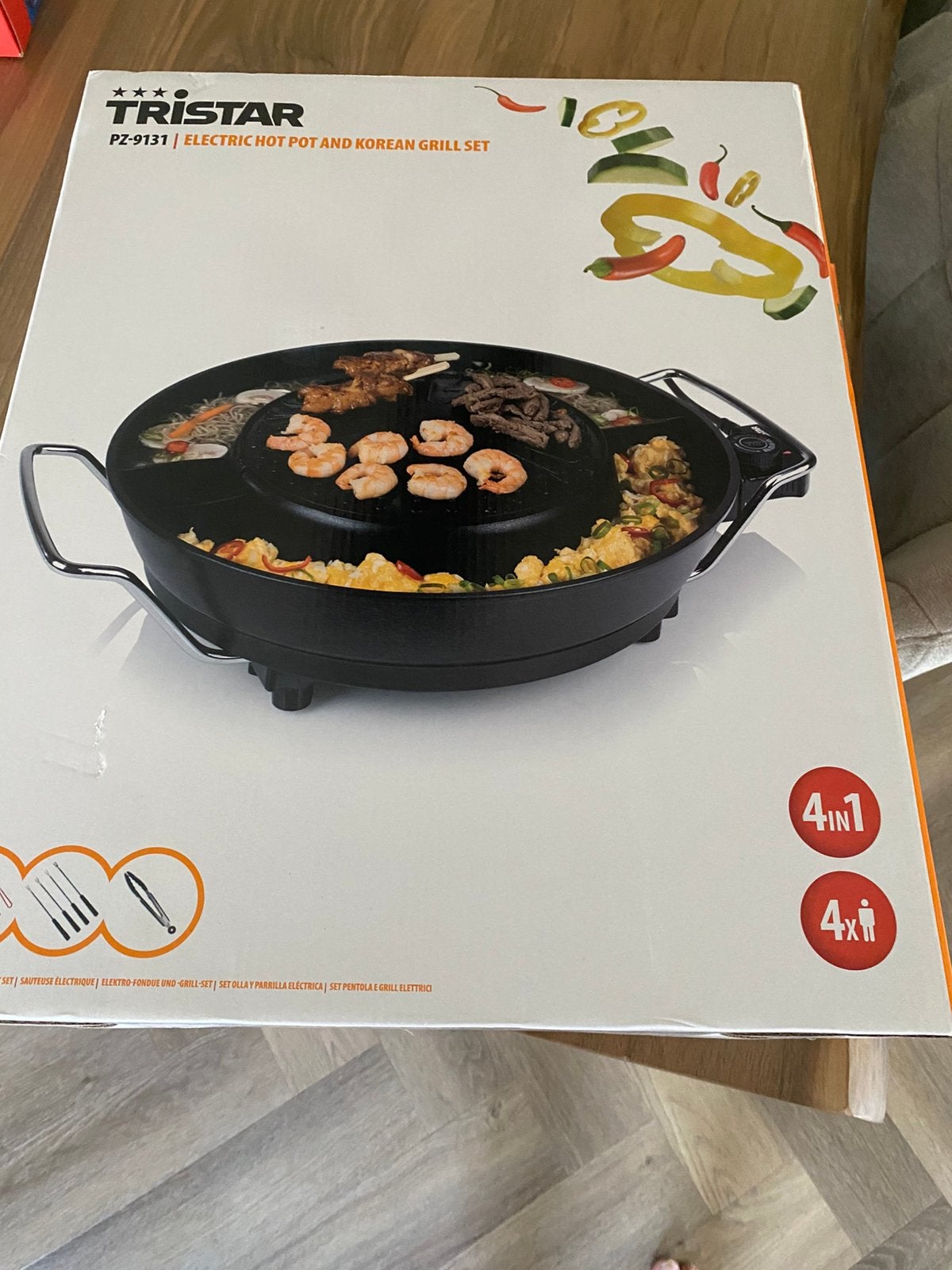 Koreaanse grill met hotpot, Ophalen of Verzenden, Zo goed als nieuw, 4 t/m 7 personen