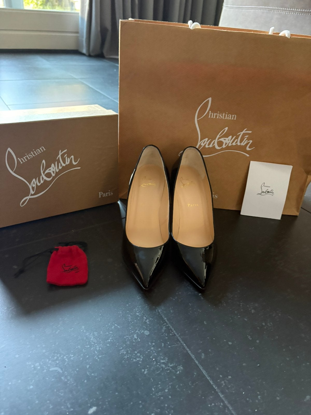 Originele Louboutin schoenen n, Verzenden, Zwart, Zo goed als nieuw, Schoenen met hoge hakken
