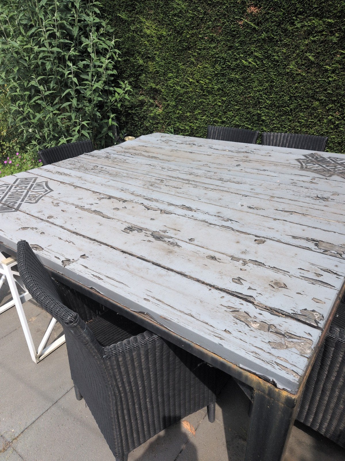 Grote en zware tuintafel, Ophalen