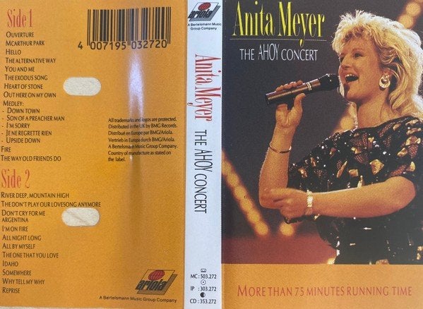 Anita Meyer - The Ahoy Concert (Cassette)  Nieuw, 1 bandje, Ophalen of Verzenden, Voorbespeeld, Pop