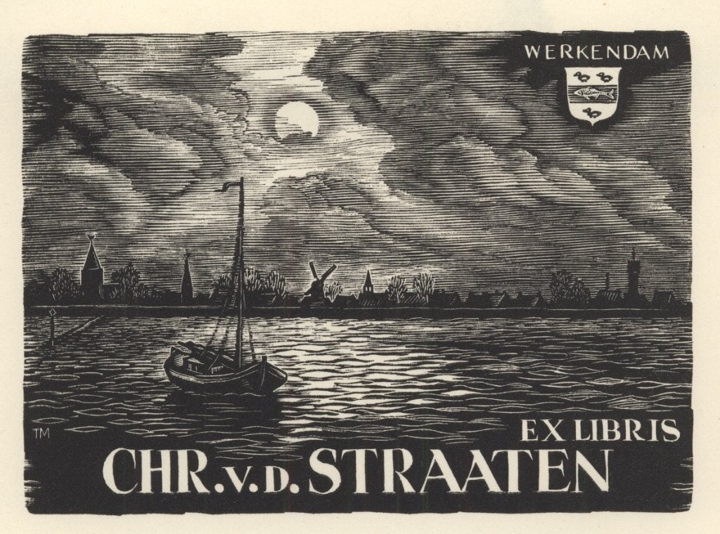0366 Ex Libris Nederland : Thijs Mauve, 1957, Verzenden, Ex libris