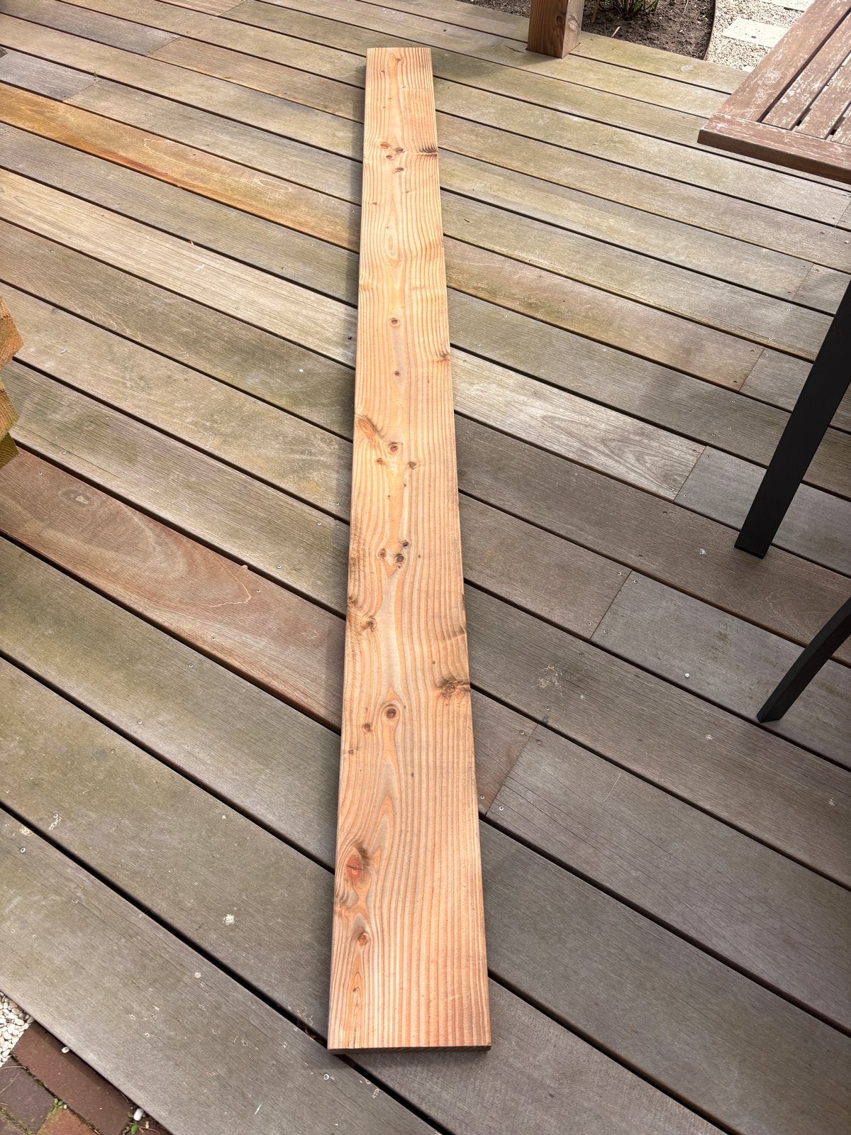Douglas plank - Zo goed als nieuw, Doe-het-zelf en Verbouw, Hout en Planken, Ophalen, 25 tot 50 mm, Zo goed als nieuw, 250 tot 300 cm