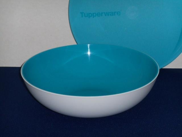 Tupperware Allegra Kom 1,5 L. Blauw, Ophalen of Verzenden, Nieuw, Blauw, Bak of Kom