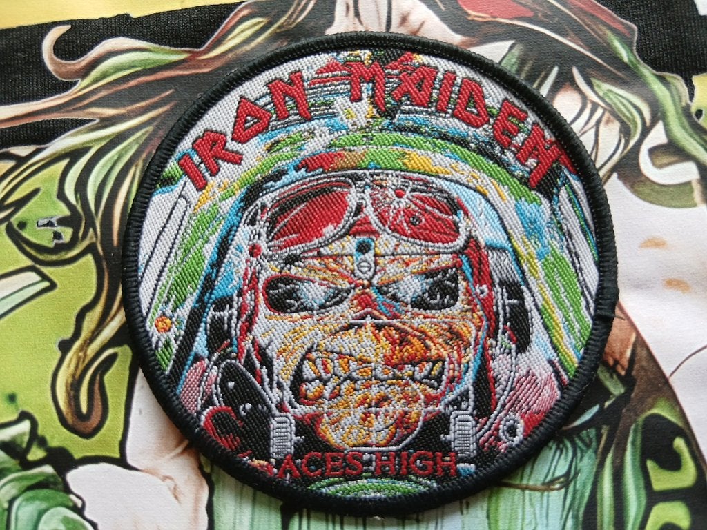 Iron Maiden erg mooie Aces High patch 204 limited edition, Verzamelen, Ophalen of Verzenden, Nieuw, Kleding