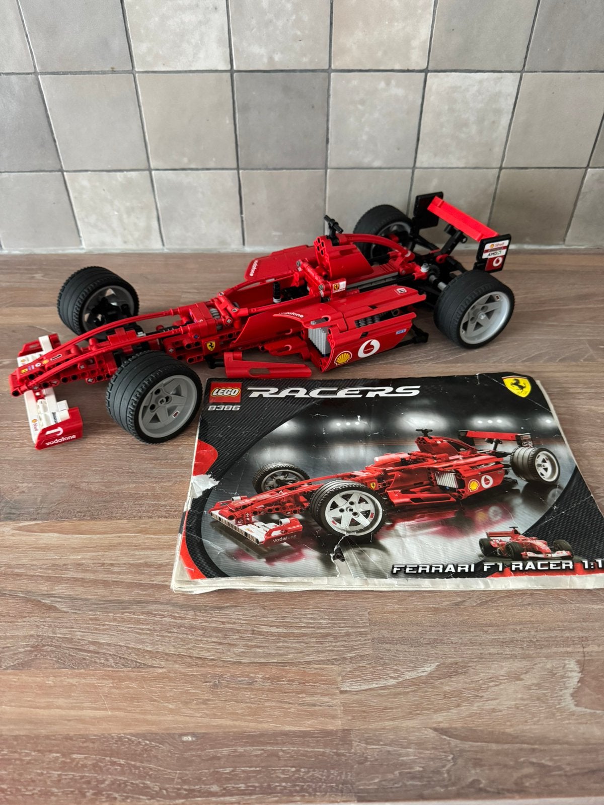 Lego Racers Ferrari F1 Racer 1:10 (8386), Lego, Compleet, Ophalen of Verzenden, Zo goed als nieuw
