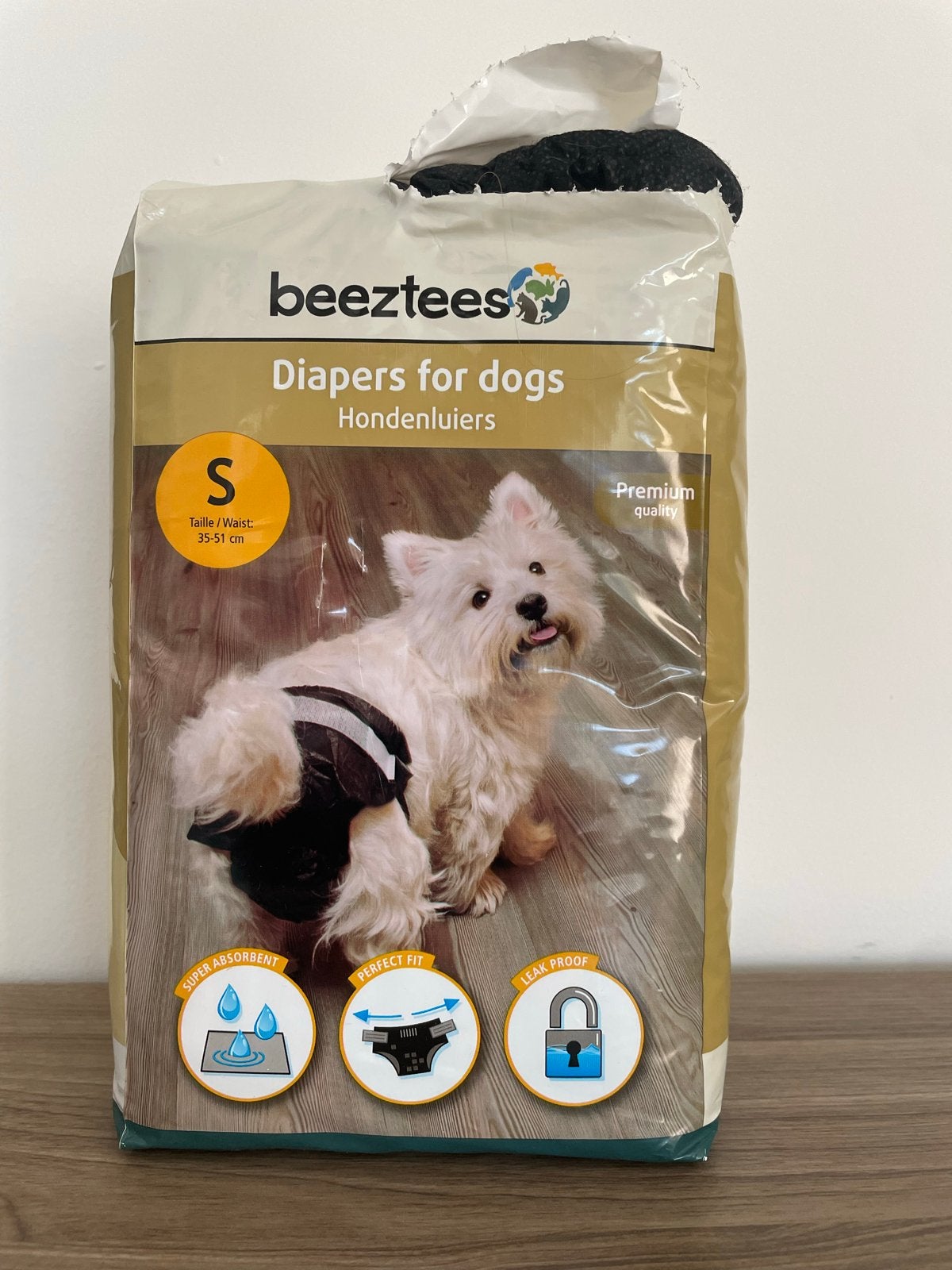 Hondenluiers Beeztees Diapers for dogs S tot 51cm en 7 kg, Ophalen of Verzenden, Nieuw