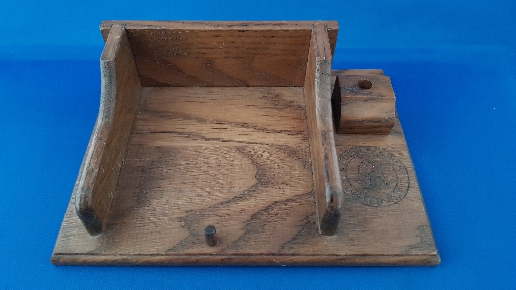 Vintage eikenhouten bureauset Meubelfabriek Oisterwijk. 5A43, Ophalen of Verzenden