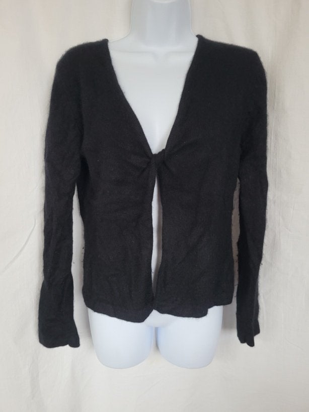 Zwart dames vest 70% angora mt L merk Turn Over, ., Zwart, Maat 42/44 (L), Ophalen of Verzenden