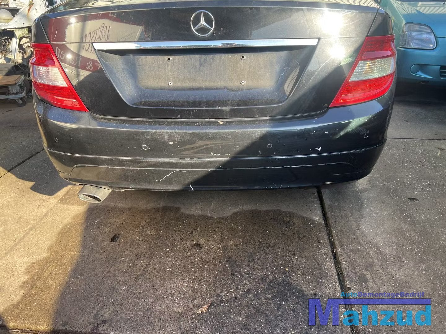 MERCEDES C KLASSE W204 ZWART 197 achterbumper 2007-2011, Auto-onderdelen, Gebruikt, Mercedes-Benz AG, Mercedes-Benz, Ophalen of Verzenden