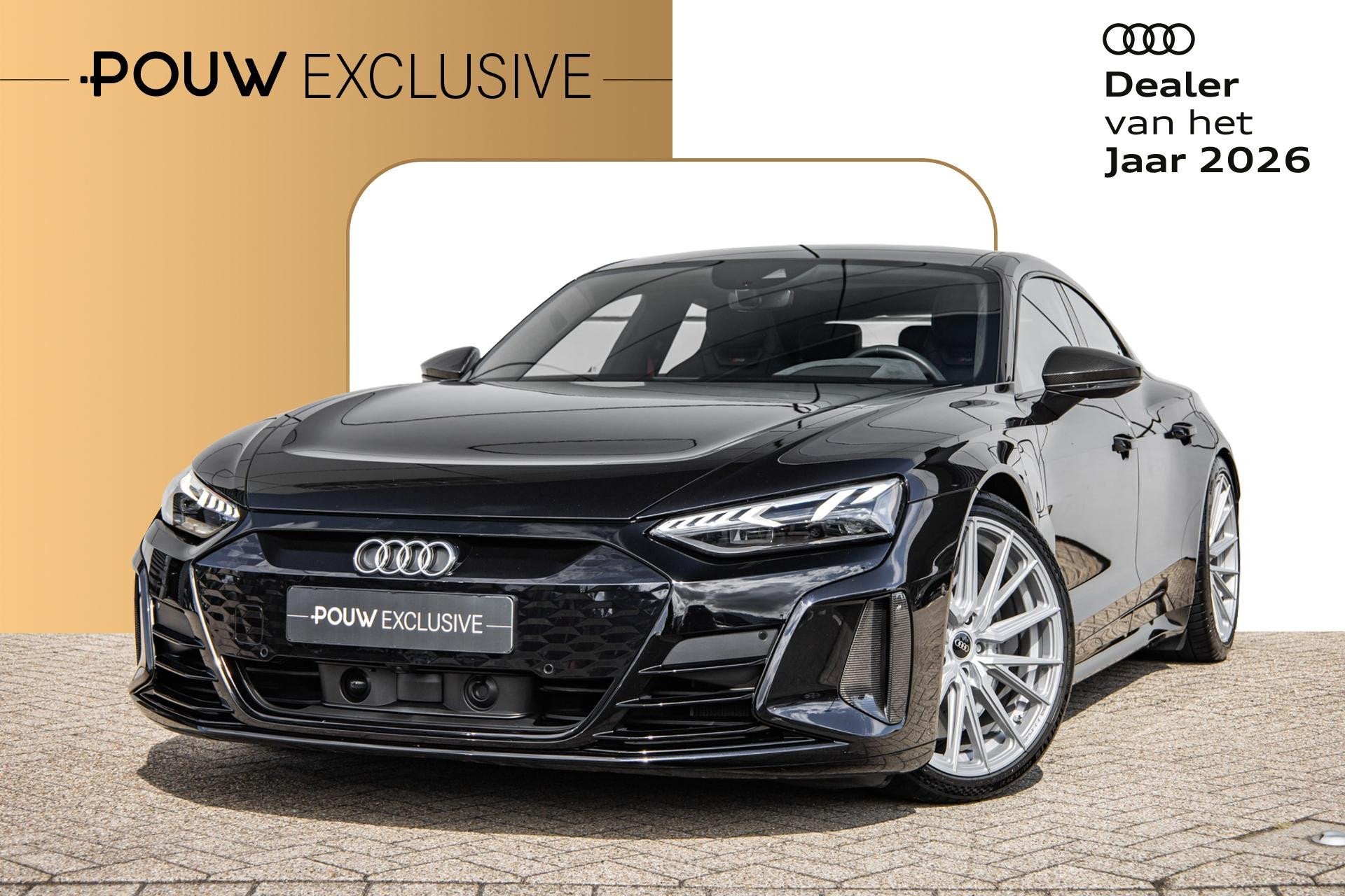 Audi e-tron GT RS 600pk 93 kWh | 21" Vossen velgen | carbon, Automaat, Gebruikt, Zwart, 598 pk