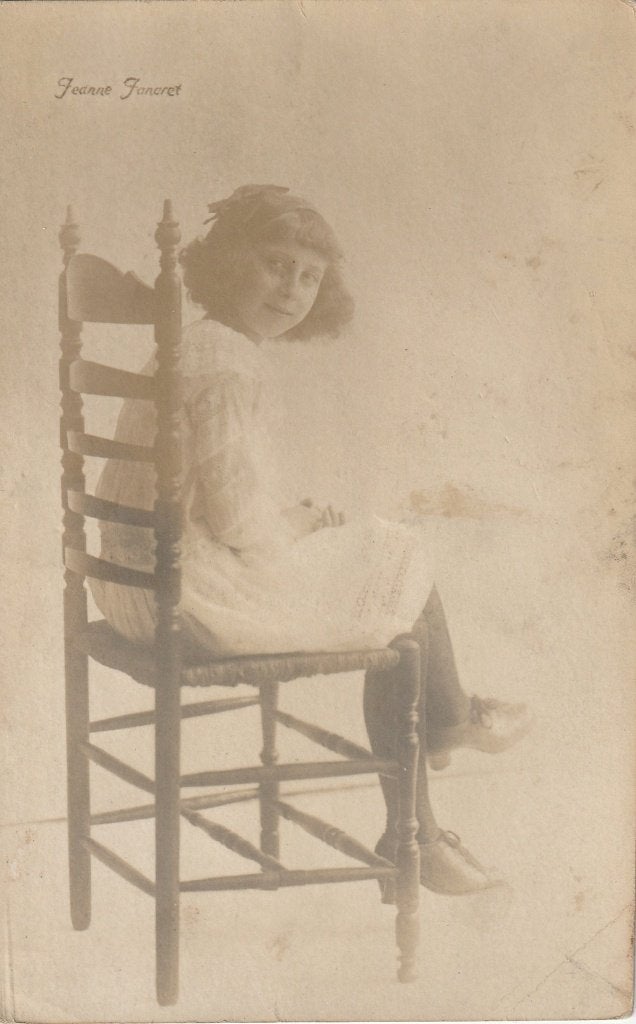 JEANNE JANCRET BEGIN 1900 ZEER MOOIE ZEER OUDE KAART KN849, Ophalen of Verzenden, 1920 tot 1940, Gelopen, Overige thema's