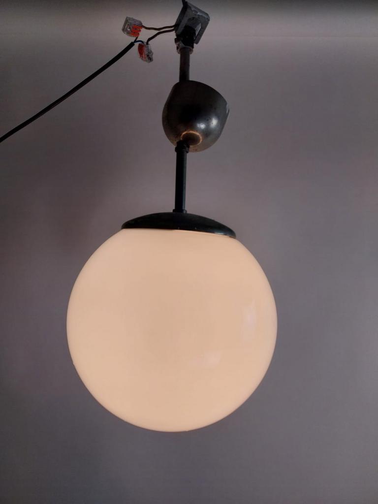 50’s bollamp, Huis en Inrichting, Lampen | Plafondlampen, Ophalen, Zo goed als nieuw