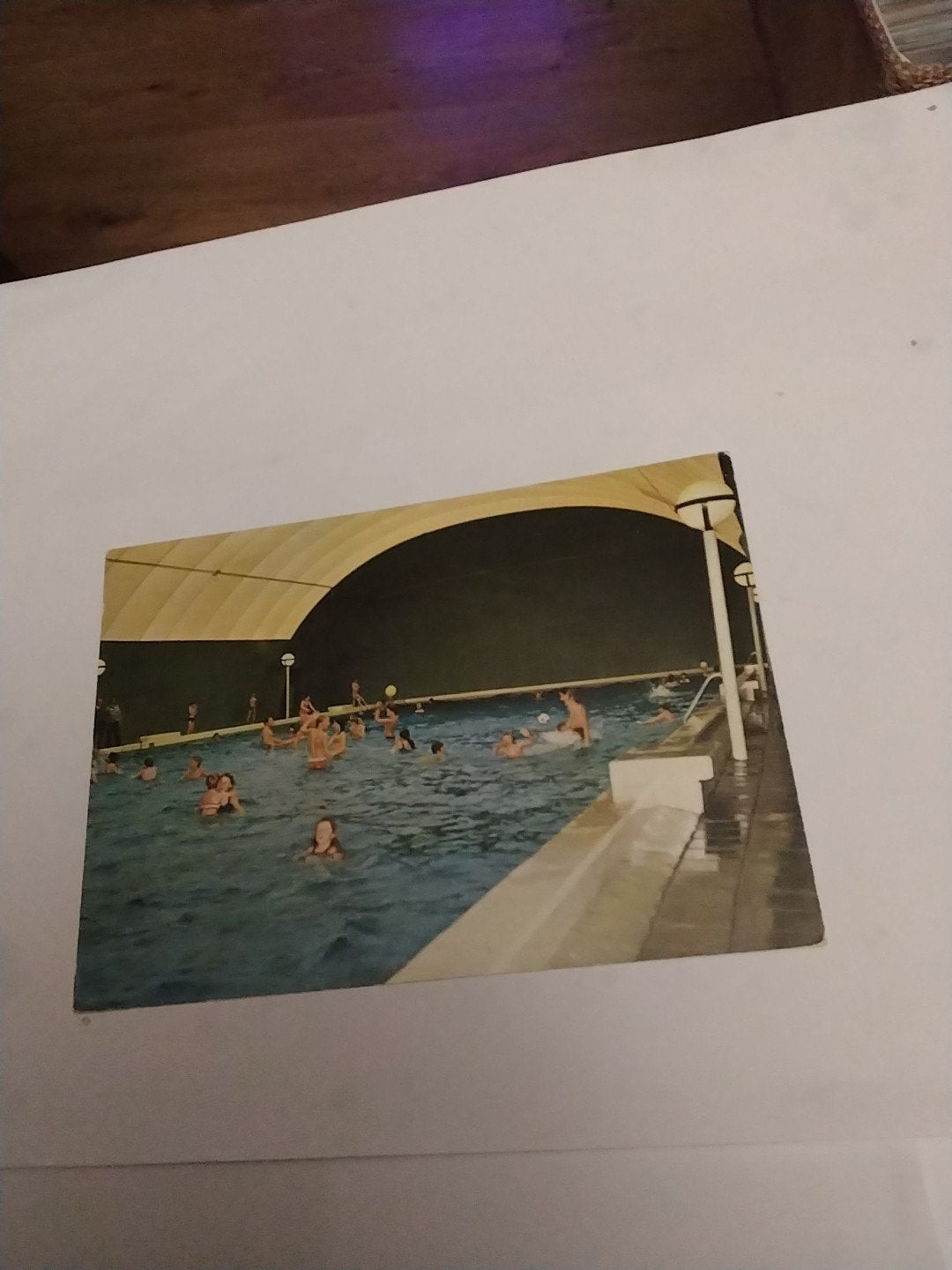 Oude ansichtkaart zwembad "Land van Bartje" Ees (Borger), Ophalen of Verzenden