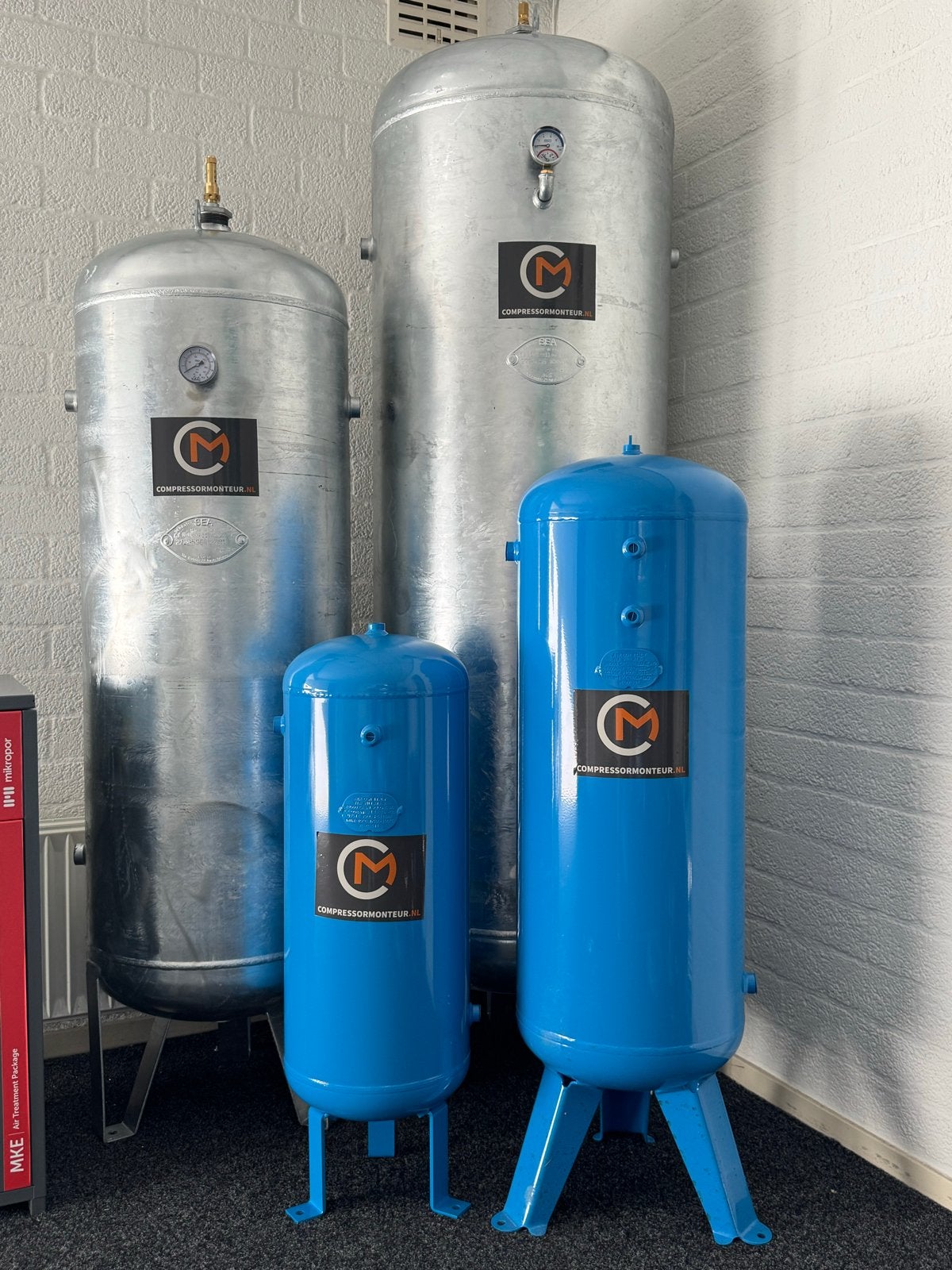 Perslucht tank in alle maten, Doe-het-zelf en Verbouw, Compressors, 100 liter of meer, Ophalen of Verzenden, Gebruikt, 10 bar of meer