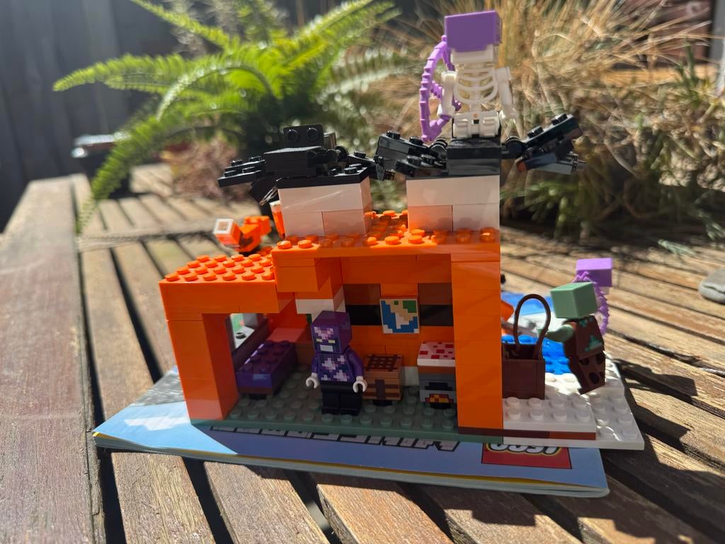 Lego Minecraft set 21178 met boekjes - Zo goed als nieuw, Ophalen, Minecraft, Lego, Zo goed als nieuw