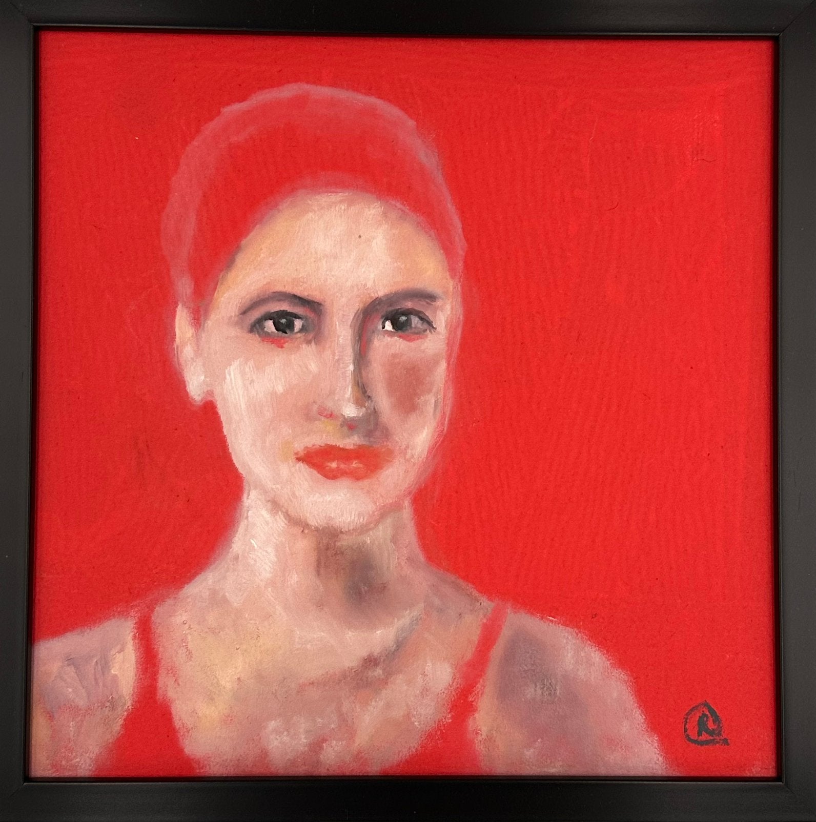 Portret vrouw Diana, Antiek en Kunst, Ophalen of Verzenden, Olieverf, Overige materialen, Gesigneerd