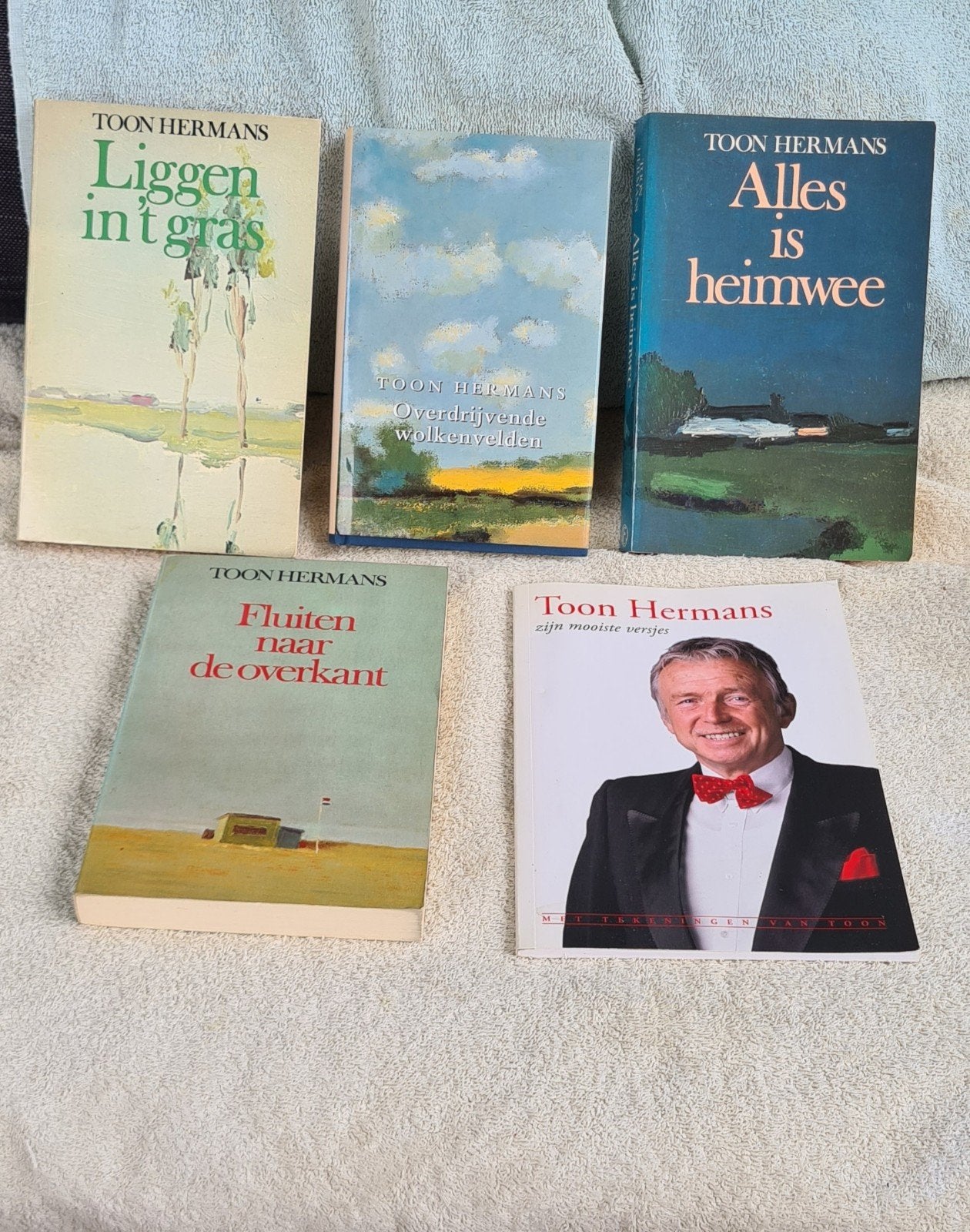 Toon Hermans - Vijf leuke boeken in gave conditie, Ophalen of Verzenden