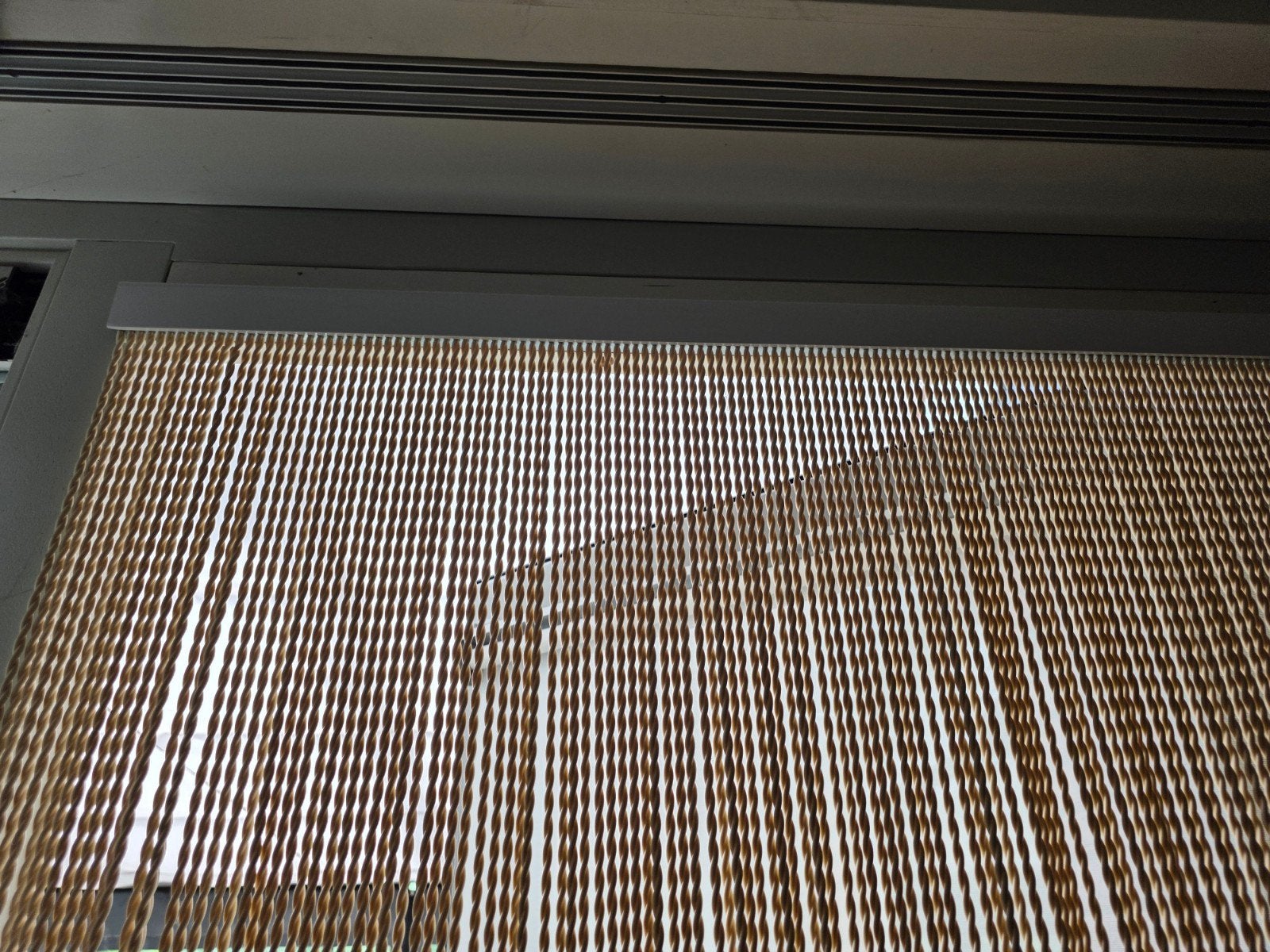 Nieuw beige vliegengordijn 94x246 cm, Ophalen